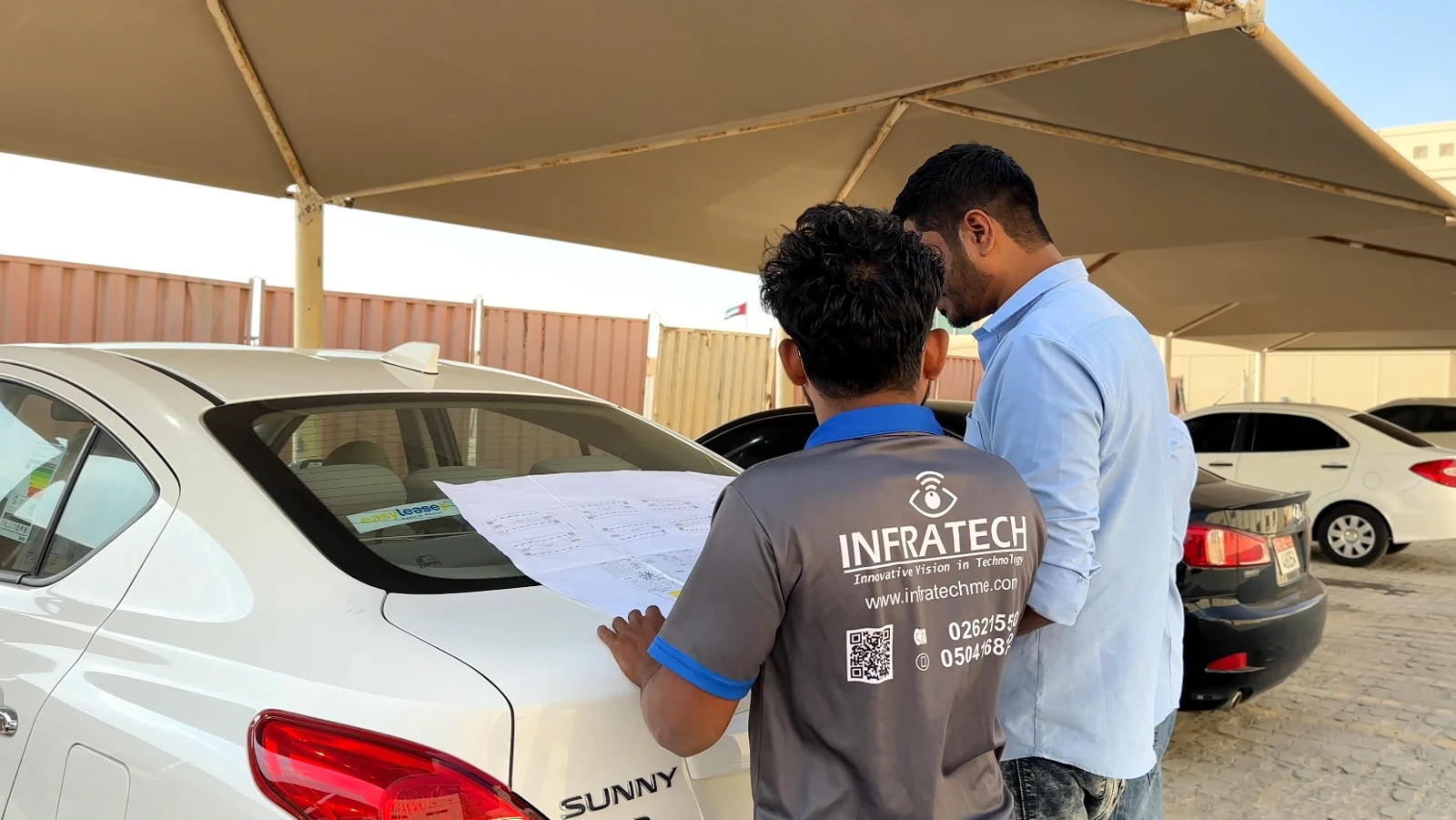 تخطيط المشروع في الموقع
